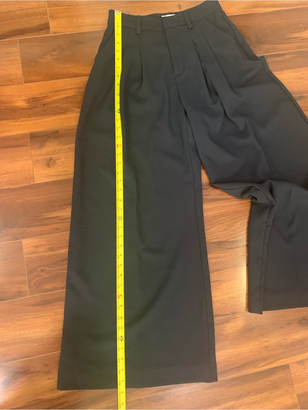 Maeve Anthropologie Pants Woman size 2 Navy Blue Wide Leg Trousers - Picture 5 of 10
